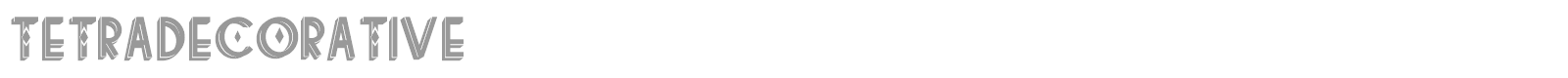tetradecorative font preview